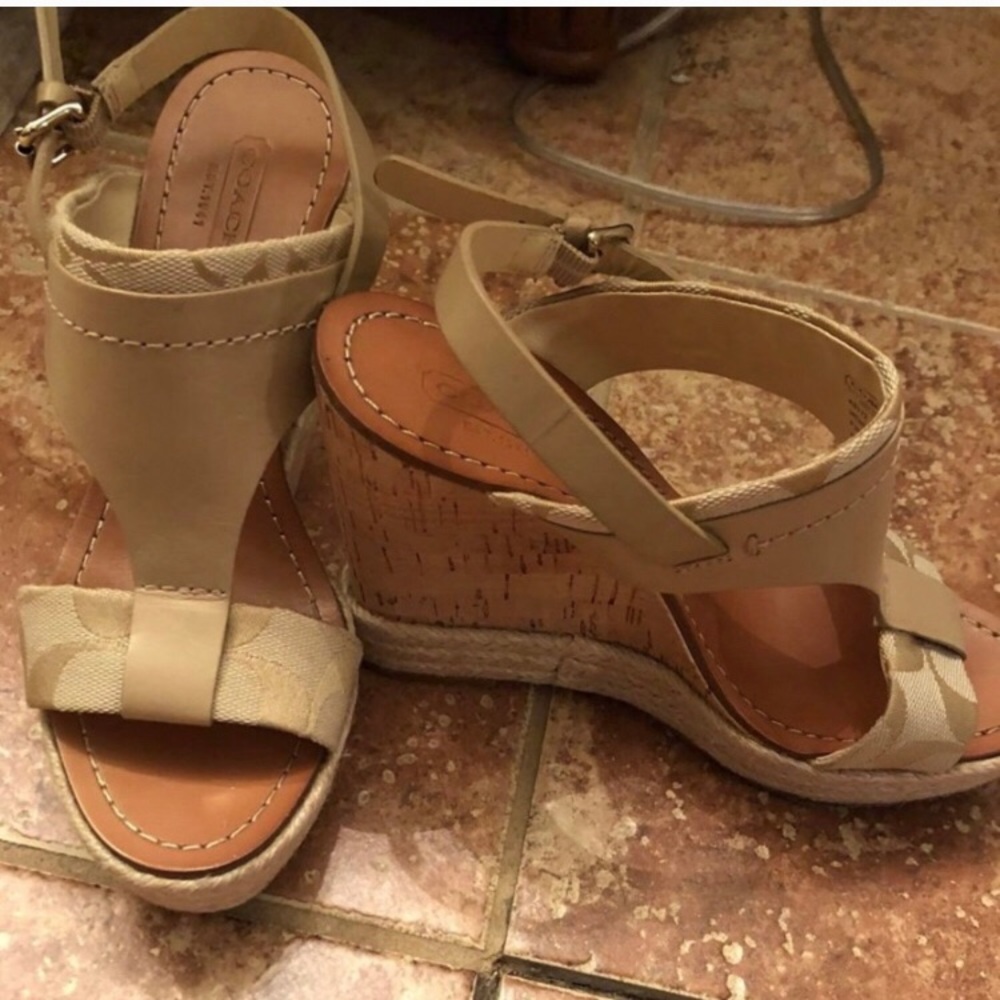 COPY - A pair of Coach Wedges. Size 5.5. Worn twi…